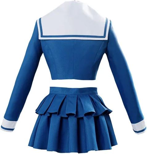 Vista 3 de Disfraz de cosplay de Harukawa Maki Killing Harmony para mujer, traje de uniforme escolar
