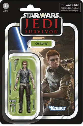Vista 2 de STAR WARS The Vintage Collection Cal Kestis Toy - Figura de acción de Jedi a escala de 3.75 pulgadas, juguetes para niños a partir de 4 años