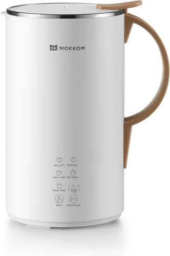 Vista 8 de Máquina automática de leche de nueces, máquina de leche de soja de 20 onzas, almendras caseras, avena, coco, soja o leche a base de plantas