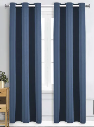 Vista 15 de WPM - Cortinas opacas de triple tejido, para oscurecer la habitación, 2 paneles para sala de estar, color beige, con aislamiento térmico y ojales