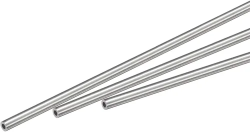 Vista 25 de Uxcell Tubo capilar de acero inoxidable 304, OD 0.4 mm x 0.1 mm de grosor de pared, 250 mm de longitud, tubo metálico para maquinaria industrial