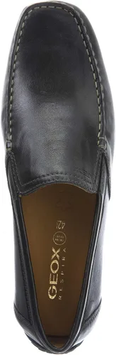Vista 3 de Geox Mocasín de conducción Monet19 para hombre Cuero negro