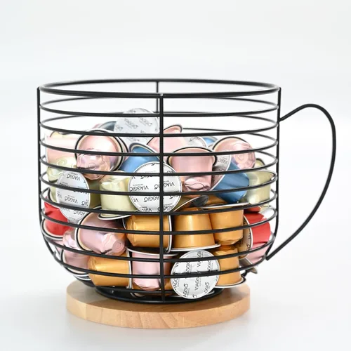 Vista 8 de BYTEAIDREX Soportes para cápsulas de café para mostrador - Soportes para cápsulas K para mostrador - Organizador de almacenamiento de cápsulas