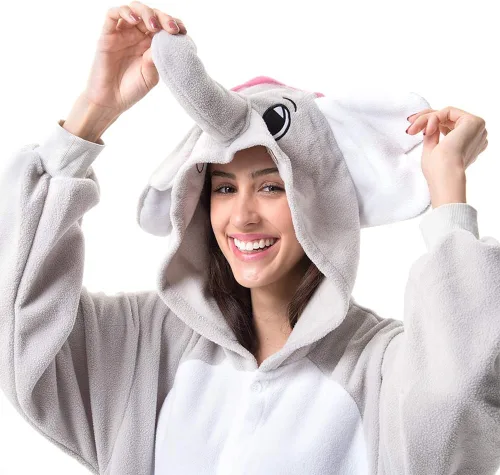 Vista 6 de Beauty Shine Disfraz unisex de dibujos animados para adultos Halloween Navidad pijamas de peluche para cosplay