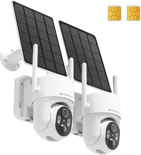 Vista 8 de Cámara de seguridad inalámbrica para exteriores, cámaras inalámbricas remotas PTZ de 360° para seguridad del hogar alimentadas por energía solar