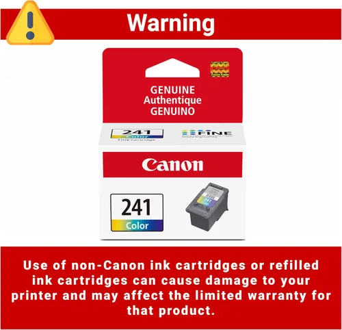 Vista 5 de Cartucho de tinta de color genuino Canon CL-241, compatible con MG2120/3120/4120, MX512/432/472/372/392/522/532/452, MG2220/3220/4220/3520/3620