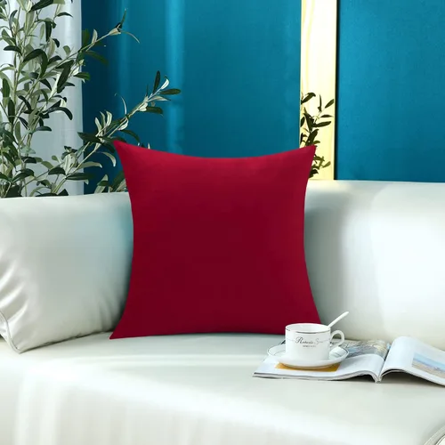 Vista 26 de mixeoo Comfy - Juego de 2 fundas de almohada decorativas de terciopelo grueso sólido y grueso, súper suaves, decoración del hogar para sofá, sala