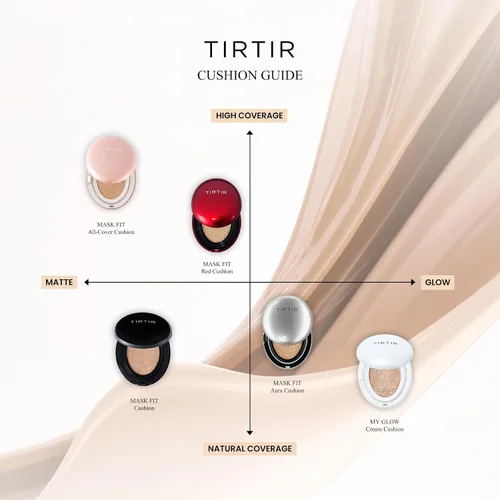 Vista 7 de TIRTIR Cojín My Glow Cream Cobertura natural, hidratante, rocío, acabado brillante, 24 horas de duración, barrera de humedad, cojín coreano