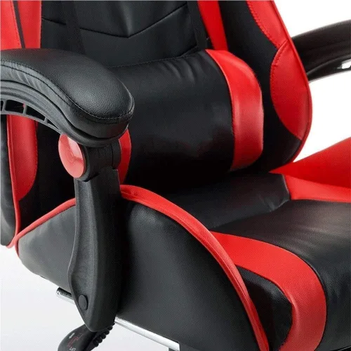 Vista 4 de Ergonomic Office Chair with Lumbar Support and Leather Reclining Swivel Computer Task Chairs Adjustable Gaming Style for Home Work Environments(Blue)