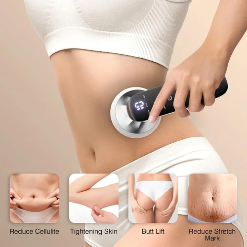 Vista 6 de Máquina para esculpir el cuerpo, masajeador de celulitis corporal inalámbrico para vientre, cintura, pierna, trasero, brazo, regalos para mujeres