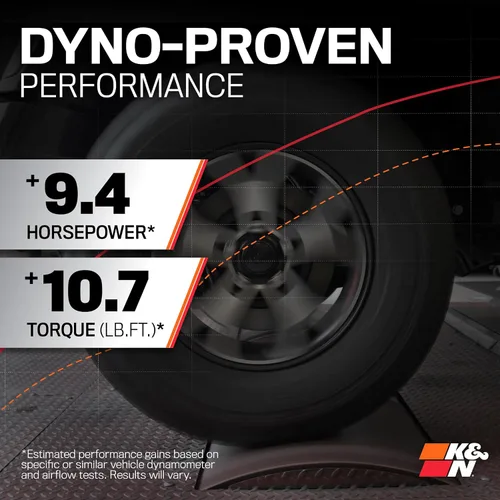 Vista 2 de K&N - sistema de admisión de aire frío: Alto rendimiento; aumenta los caballos de fuerza: Compatible con Toyota Tacoma de 2016-2019, 57-9039