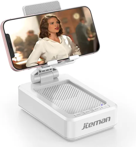 Vista 12 de JTEMAN Soporte para teléfono celular con altavoz Bluetooth, regalos