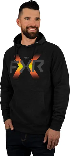Vista 2 de FXR Victory - Sudadera con capucha y bolsillo para teléfono de manga larga, color negro