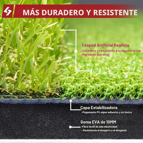 Vista 3 de SAPLIZE Alfombrilla de golpe de golf plegable y resistente con respaldo de EVA de 10 mm para swing y astillado en interiores y exteriores