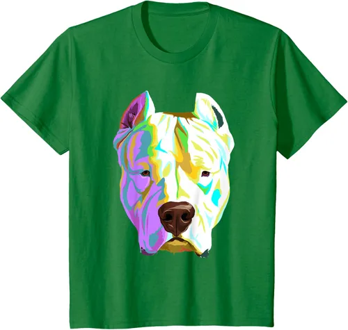 Vista 36 de Colorida camiseta Dogo Argentino, Negro, S