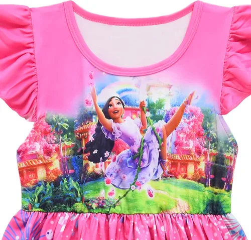 Vista 2 de WNQY Girls Princess Dress Up for Cosplay Costume Halloween Fancy Paty Dresses