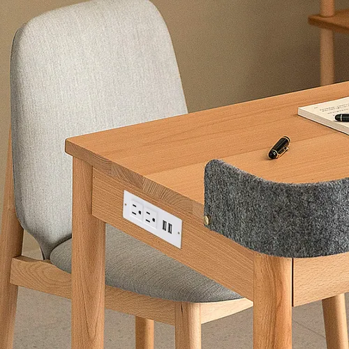 Vista 7 de Regleta de Energía Empotrada para Conferencias con Enchufe, Cable de 6.56 Pies, Regleta de Energía de Escritorio con Ojal con 2 Enchufes y 2 Puertos