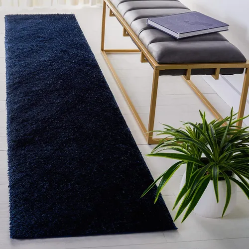 Vista 25 de SAFAVIEH Tahoe Shag Collection - Alfombra de área de 2 x 7 pies, color gris, diseño geométrico, felpa de 1.2 pulgadas de grosor, ideal para zonas