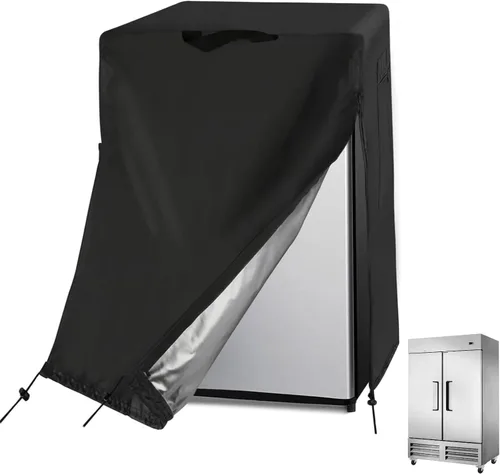Vista 18 de Cubierta para refrigerador Guisong, impermeable y a prueba de polvo, protectora para congeladores verticales, adecuada para la mayoría de mini