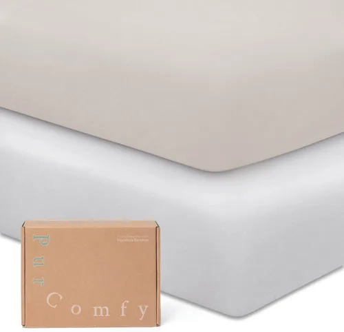 Vista 23 de Graco Pack N Play Sheets - Sábanas de viscosa prémium para cuna, bolsillo profundo de 5 pulgadas, paquete de 2 sábanas neutrales para niños y niñas
