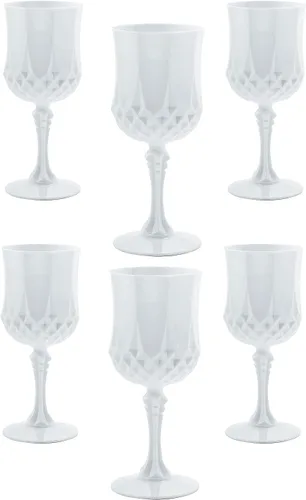 Vista 24 de Fun Express Copas de vino de plástico sin BPA con estampado ámbar, 12