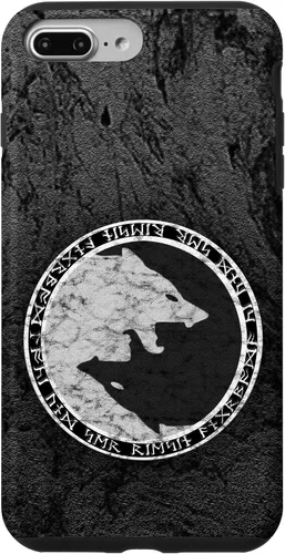 Vista 12 de Fenrir Wolf of Odin in Circle of Norse Runes Case for iPhone 17