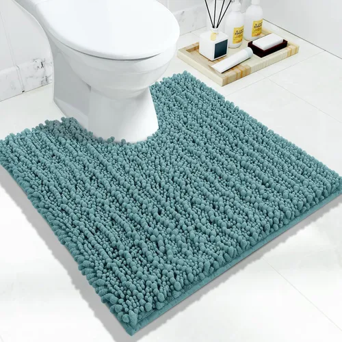 Vista 72 de Yimobra Alfombras de Baño Antideslizantes Lavables - Alfombra de Baño de Chenilla Ultra Suave Absorbente, Alfombra Peluda de Secado Rápido para Negro