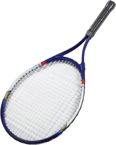 Vista 8 de Raqueta de tenis, raqueta de tenis con bolsa de raqueta de 27 pulgadas de aleación de aluminio de nailon recreativo raqueta de tenis