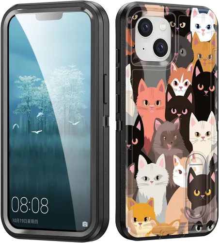 Vista 94 de Funda para iPhone Air con soporte integrado, a prueba de golpes, polvo y caídas, 3 capas, grado militar, funda protectora para iPhone Air de 6.5