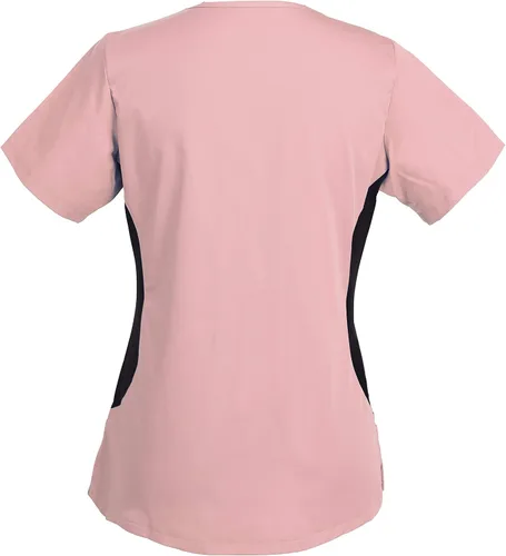 Vista 2 de Camisa médica bordada personalizada para mujer