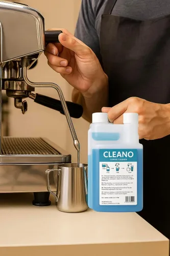 Vista 6 de CLEANO Limpiador espumador de leche, limpiador de espuma de leche para máquinas de café. Alcalino hasta 32 limpiadores y accesorios de barista