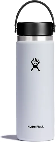 Vista 79 de Hydro Flask Botella de agua – Acero inoxidable aislado – Tapa flexible de boca ancha, antiderrames, a prueba de fugas y recargable en agave de 20