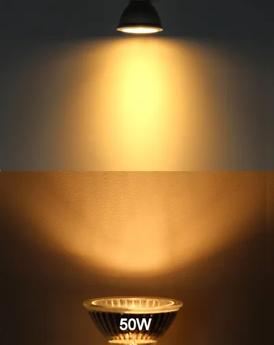 Vista 2 de Bombilla LED Mr16 blanco cálido equivalente a 2700 K 50 W 500 lm LUOKOED® x 6