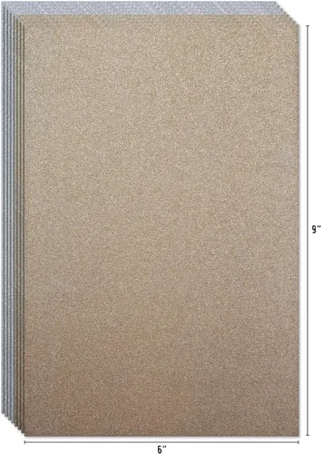 Vista 4 de Tim Holtz Kraft Stock Sparkle Classic Craft Supply, oro y plata, 2 paquetes de 18 th94315