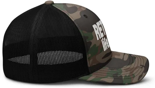 Vista 6 de Retired Life Golf Hat Retirement Gift Camouflage Trucker hat