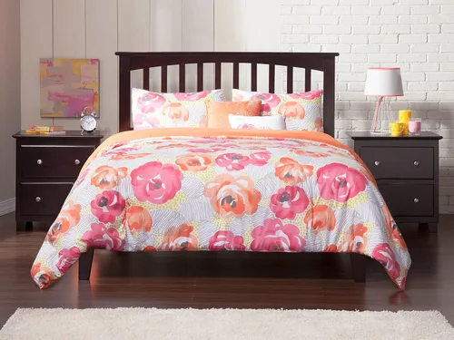 Vista 5 de AFI, Mission Queen - Cama plataforma color espresso