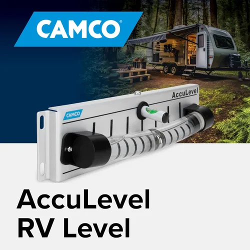 Vista 2 de Camco Camper/RV AccuLevel - Cuenta con nivelación de caravana delantera a trasera y de lado a lado, fácil de instalar (25563)