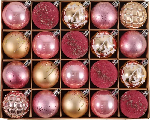 Vista 13 de DecorbyHannah - Adornos de Navidad de oro negro de 20 quilates, decoración Negro dorado