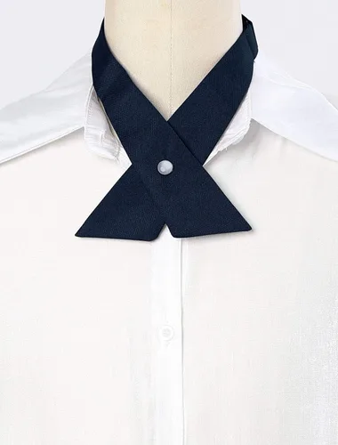 Vista 2 de uxcell Corbata de cuello con botón a presión ajustable para hombre