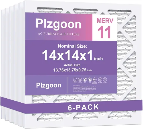 Vista 12 de Filtros de Aire 10x10x1 MERV 8 MPR 600 Paquete de 4 Filtros Plisados para Hogar HVAC AC Calefacción Filtros de Aire Acondicionado para Casa Oficina