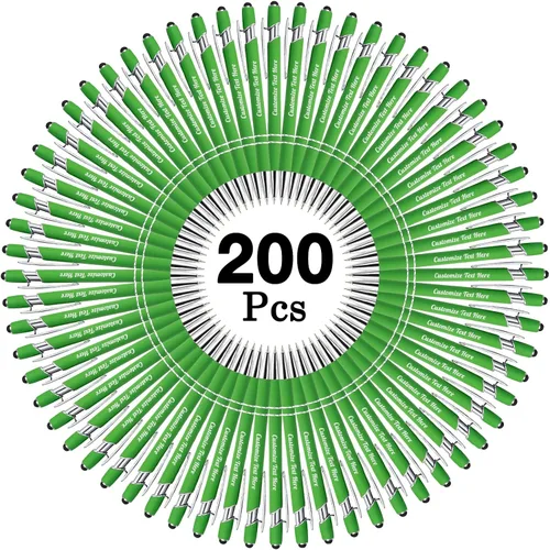 Vista 103 de Hasta 500 bolígrafos personalizados a granel con logotipo de mensaje de nombre comercial, bolígrafos grabados personalizados con lápiz óptico