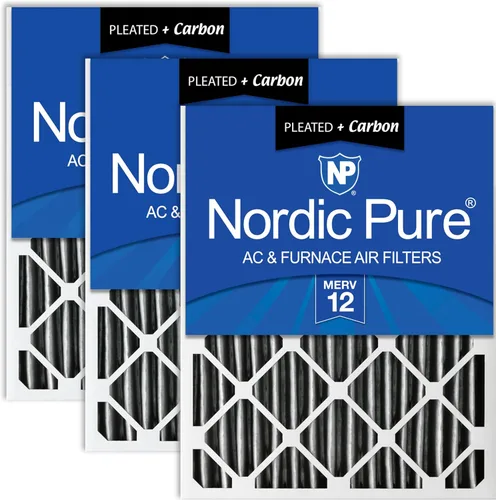Vista 30 de Nordic Pure Filtros de aire MERV 7 plisados de 14 x 20 x 2 (13 1/2 x 19 1/2 x 1 3/4), paquete de 3 filtros de aire plisados MERV 7