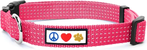 Vista 25 de Collar de entrenamiento reflectante para perros, de la marca Pawtitas, Negro