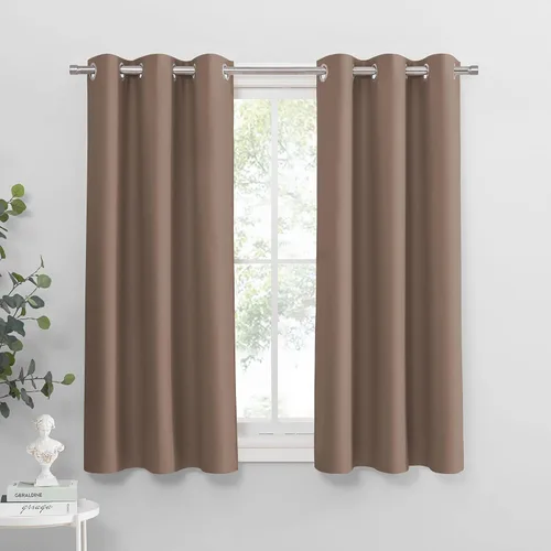 Vista 39 de PONY DANCE Cortinas para Autocaravana de 24 pulgadas de Largo, Cortinas Cortas para Baño y Cocina, Mini Cortinas de Privacidad para Camper