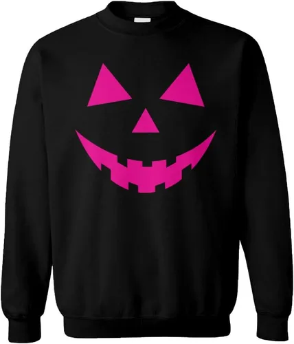 Vista 21 de Pumpkin Face - Sudadera unisex con cuello redondo para Halloween Negro - Traje de esqueleto
