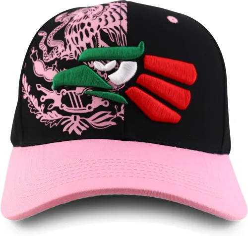 Vista 2 de Trendy Apparel Shop XXL Hecho En Mexico Eagle 3D Gorra de béisbol estructurada bordada