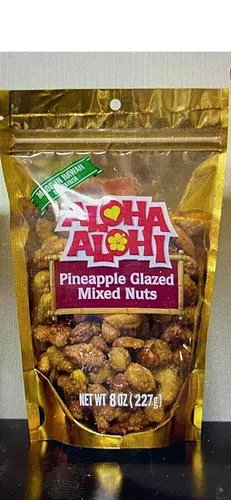 Vista 2 de Nueces mixtas glaseadas con piña Aloha Alohi