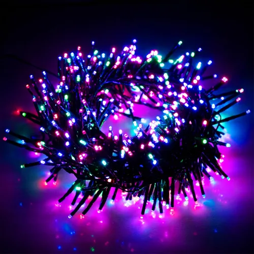 Vista 15 de EcoNour Guirnalda de 480 luces LED parpadeantes de 20 pies para árbol de Navidad, 8 modos de luces para decoración con temporizador y función