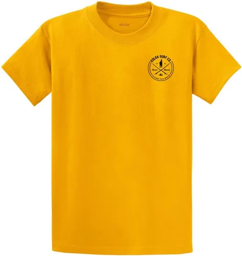 Vista 78 de Koloa Surf - Camisetas de algodón pesado para hombre, tallas grandes y altas Azul acuático/negro buscando diseño de ondas