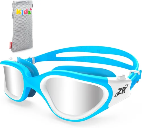Vista 28 de ZIONOR Gafas de natación para niños, G1 MINI con protección UV, polarizadas, antivaho, para edades de 6 a 14 años Glare-Reducing Polarized Lenses